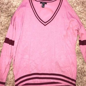 New pink off the shoulder Forever 21 sweater